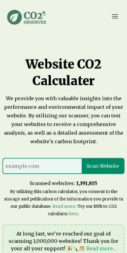 Screenshot of co2.observer